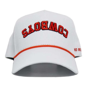 Oklahoma State Cowboys NO RIVALS Upside Down Adjustable Hat One Size White