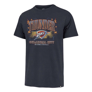Oklahoma City Thunder Fireworks 47 Brand T-Shirt Small Navy