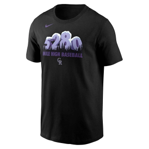 Colorado Rockies Local Mountain T-Shirt Medium Black
