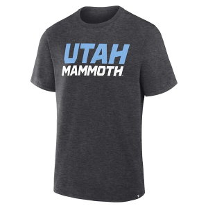 Utah Mammoth Fanatics Wordmark T-Shirt Medium Charcoal