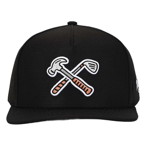 Men's Waggle Golf Handyman Golf Snapback Hat One Size Black