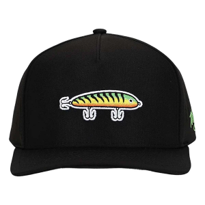 Men's Waggle Golf Lured In Golf Snapback Hat One Size Black