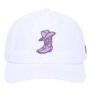 Men's Waggle Golf Two Steppin' Flight Golf Adjustable Hat One Size White
