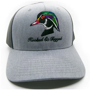 Men's Hooked And Tagged Whistlin' Wings Embroidered Hunting Adjustable Hat One Size Grey