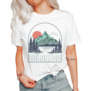 Women's A. Blush Colorado Arch Landscape T-Shirt Medium White
