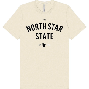Women's Blume & Co The North Star State Minnesota Crewneck Sweatshirt Large Ivory