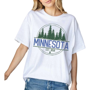 Women's Blume & Co Minnesota Est. 1858 T-Shirt Medium White