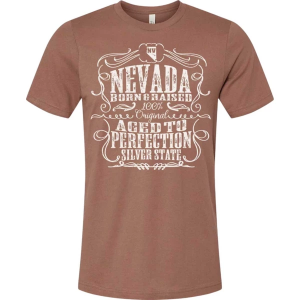 Women's A. Blush Nevada Born & Raised T-Shirt Medium Chestnut