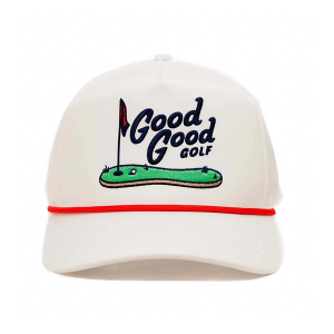 Men's Good Good Golf The Best Rope Golf Snapback Hat One Size White