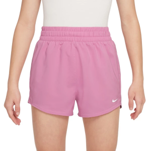 Girls' Nike One Shorts XSmall Magic Flamingo/White