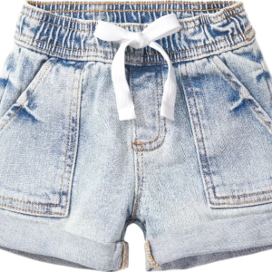 Girls' Little Bipsy Rolled Jean Shorts Toddler 4/5T Light Wash
