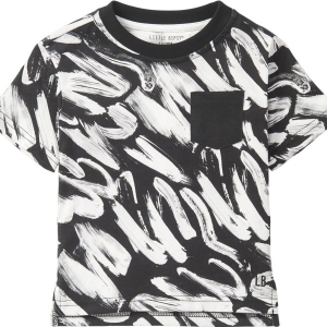 Little Bipsy Brush Stroke T-Shirt Toddler 4/5T Black
