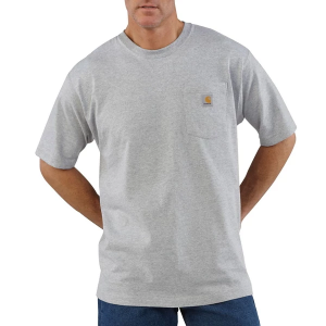 Men's Carhartt Loose Fit Heavyweight Pocket Tall T-Shirt 3XLarge Tall Heather Grey