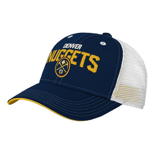 Kids' Denver Nuggets Genuine Stuff Core Lockup Snapback Hat One Size Navy