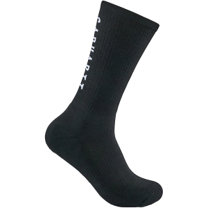 Men's Gordini Carhartt FORCE Midweight Logo Crew Socks Medium Black 3 Packs
