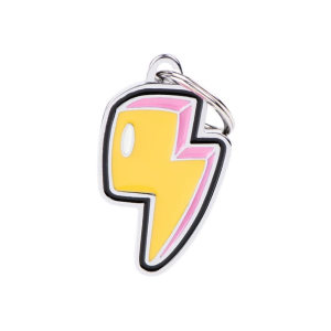 My Family Lightning Bolt ID Dog Tag