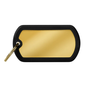 My Family Gold-Plated Brass Military ID Dog Tag