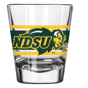 Logo Brands North Dakota State University Bison Stripe Shot Glass
