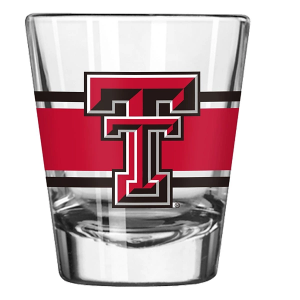 Logo Brands Texas Tech Red Raiders Stripe Shot Glass