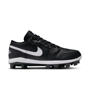 Men's Jordan 1 Retro MCS Low Molded Baseball Cleats 9 Black/White