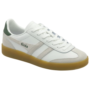 Women's Gola Viper Leather Sneakers sneakers-athletic-shoes 7.5 Regular White/Evergreen/Gum