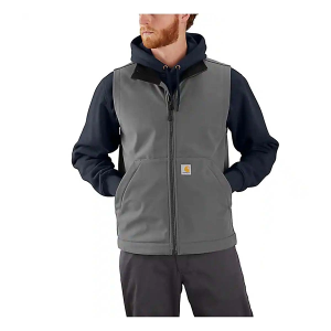 Men's Carhartt Rain Defender Relaxed Fit Softshell Vest 3XLarge Steel