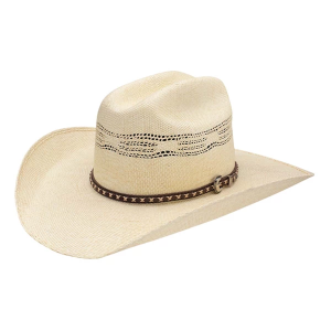 Men's Stetson Elmhurst Straw Work Cowboy Hat 7 1/8 Natural