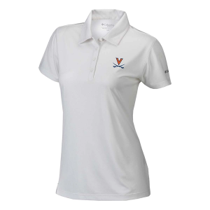 Virginia Cavaliers Columbia Women's Birdie Polo Large White