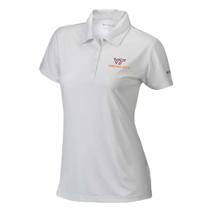 Virginia Tech Hokies Columbia Women's Birdie Alternate Logo Polo XLarge White