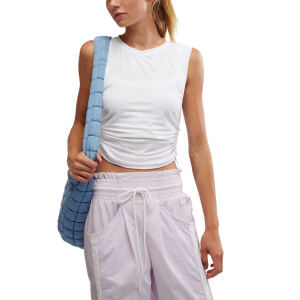 Women's FP Movement Tempo Sport Mode Muscle Crew Neck Tank Top XSmall White