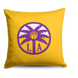 TheNorthwest Los Angeles Sparks Double Down Throw Pillow