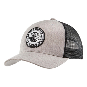 Men's Troll Co. Clothing Haggler Curved Brim Trucker Work Snapback Hat One Size Grey