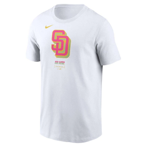 San Diego Padres City Connect Logo T-Shirt Medium White