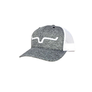 Men's Kimes Ranch Weekly Trucker Mesh Work Snapback Hat One Size Heather Grey