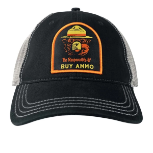 Men's Nine Line 2A Bear Washed Richardson Trucker Work Snapback Hat One Size Black