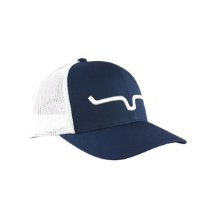 Men's Kimes Ranch Weekly Trucker Mesh Work Snapback Hat One Size Navy