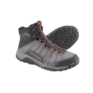 Men's Simms Flyweight Wader Fly Fishing Wading Boots Outdoor 11 Steel Grey
