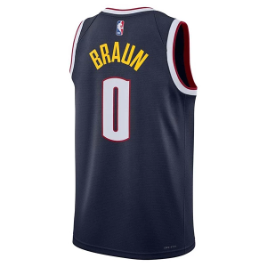 Denver Nuggets Christian Braun #0 Nike 2022 Icon Edition Swingman Jersey Medium Navy