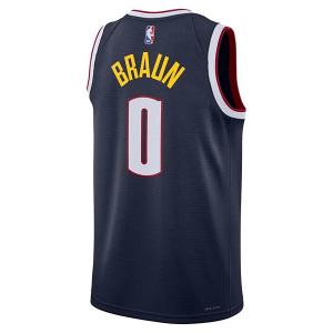 Denver Nuggets Christian Braun #0 Nike 2022 Icon Edition Swingman Jersey 2XLarge Navy