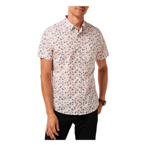 Men's TravisMathew Something New Button Up Shirt 2XLarge Moonbeam
