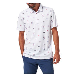 Men's TravisMathew Neighborhood Party Polo Medium White
