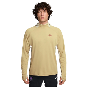 Men's Nike Dri-Fit UV Long Sleeve T-Shirt Small Parachute Beige/Desert Khaki/Cinnamon