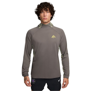Men's Nike Dri-Fit UV Long Sleeve T-Shirt Large Cave Stone/Light Army/Lightening
