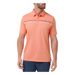 Men's TravisMathew Roaming Routes Polo Small Terra Cotta