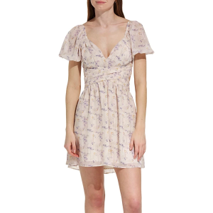 Women's DRESS FORUM Babydoll Dress Medium Lavender