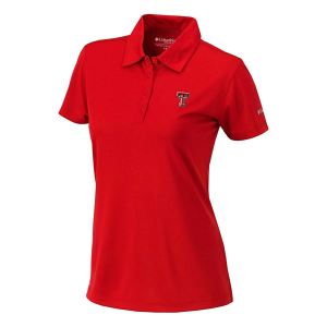 Texas Tech Red Raiders Columbia Women's Birdie Polo Large Intense Red
