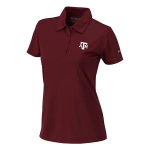 Texas A&M Aggies Columbia Women's Birdie Polo 2XLarge Deep Maroon
