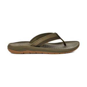 Men's Teva Hurricane Flip Flop Sandals 12 Archive Ladder Dark Olive