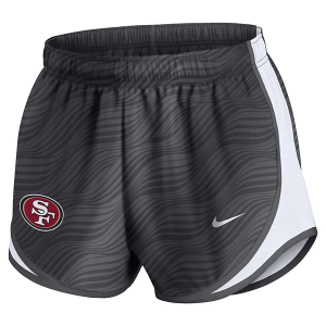 Women's San Francisco 49ers Nike Tempo Shorts XLarge Anthracite