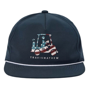 Men's TravisMathew View From Above Golf Snapback Hat One Size Total Eclipse